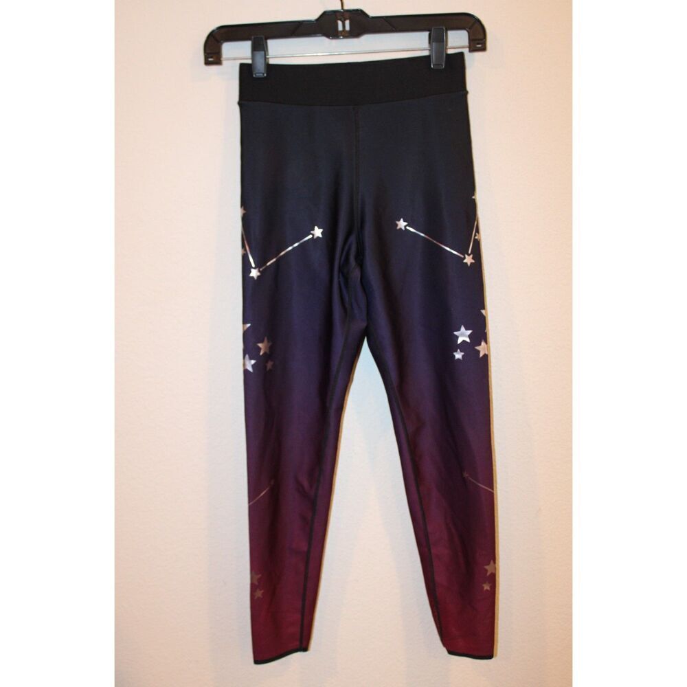 Ultracor size small high rise ombre silver star moon constellation leggings